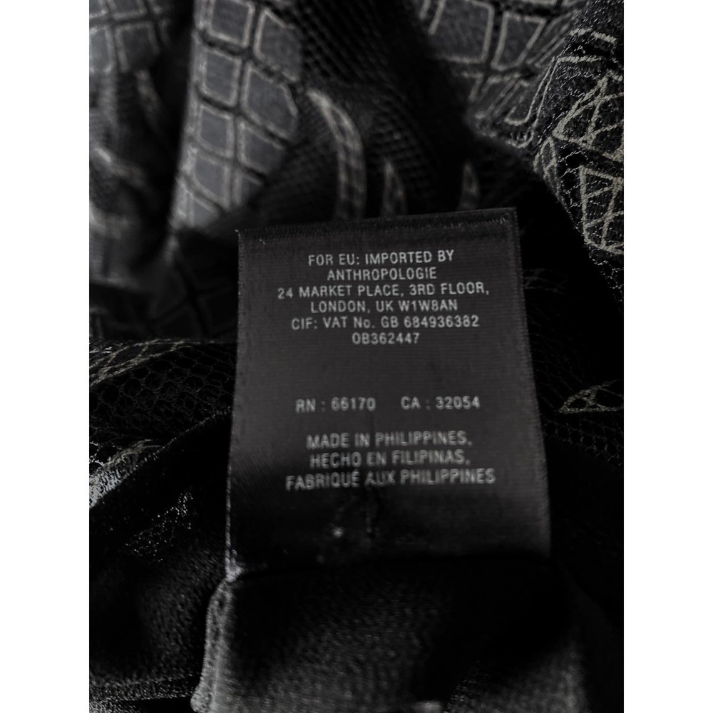 Anthropologie Women's HD in Paris Black Pineapple Lily‎ Lace Blouse Top Size 4 - Picture 9 of 9